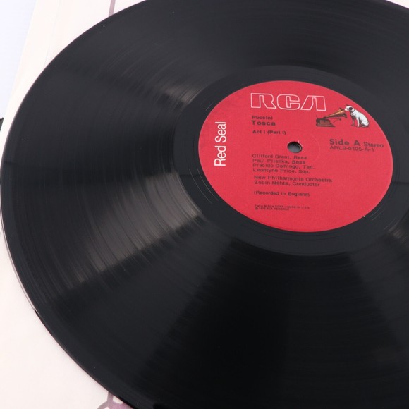 Puccini Jeontyne Price as Tosca, Placido Domingo, Milnes 2 LP Box Set 12" Record - Picture 5 of 12